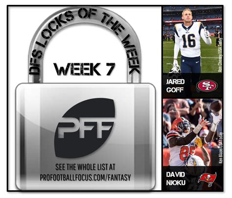 week 7 daily fantasy picks.